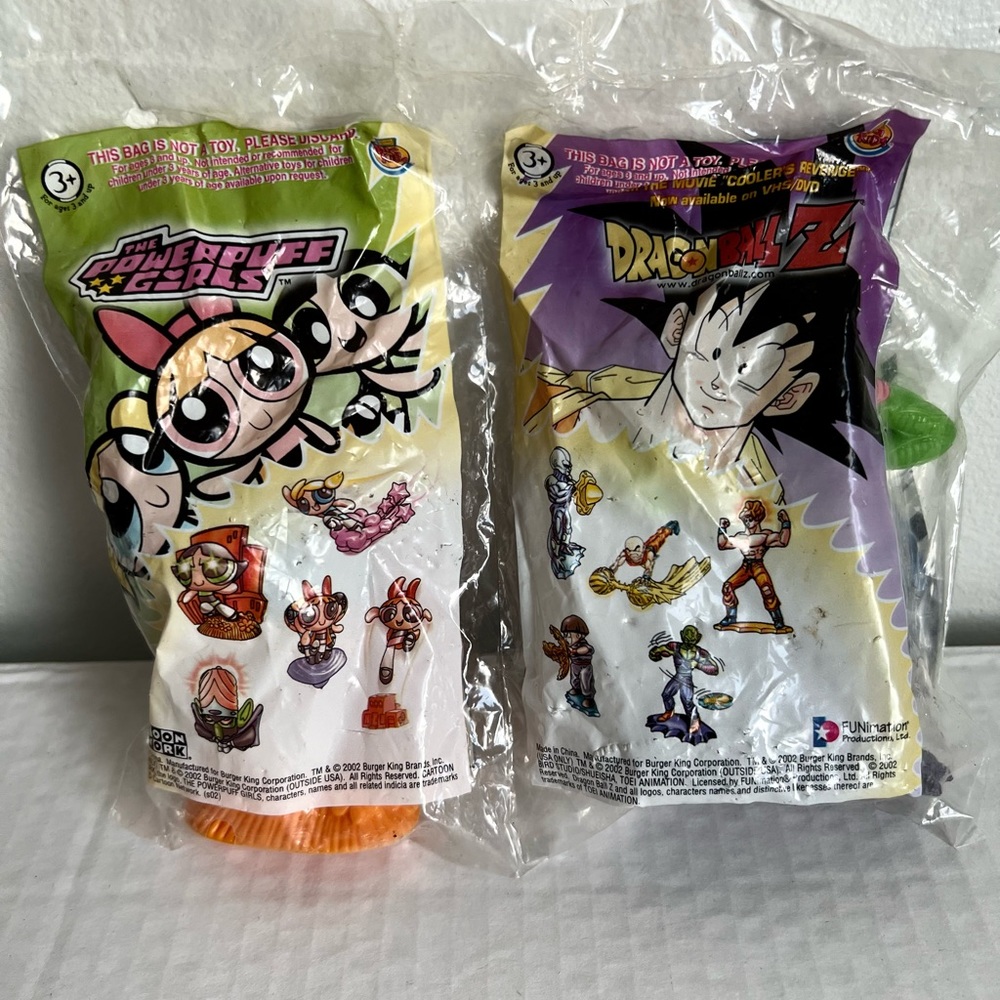McDonalds Powerpuff Girl Buttercup  & Dragonball Z Piccolo  2 Pack 2002 Vintage